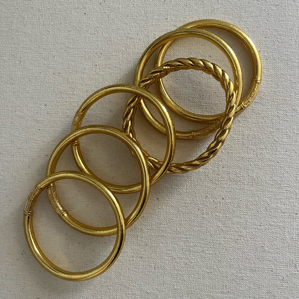 Gold set of bangles